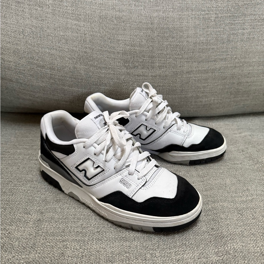 New Balance | Women’s 550 Big Kid 'White Black Rain Cloud' Size 7
